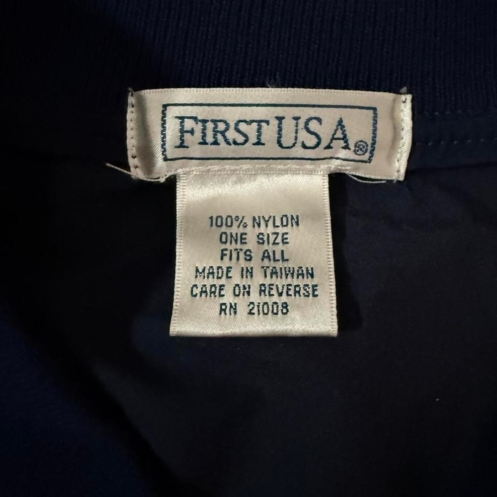 Navy blue vintage 1990 golf windbreaker  100% nylon with Branson Missouri‎ patch - Picture 2 of 6